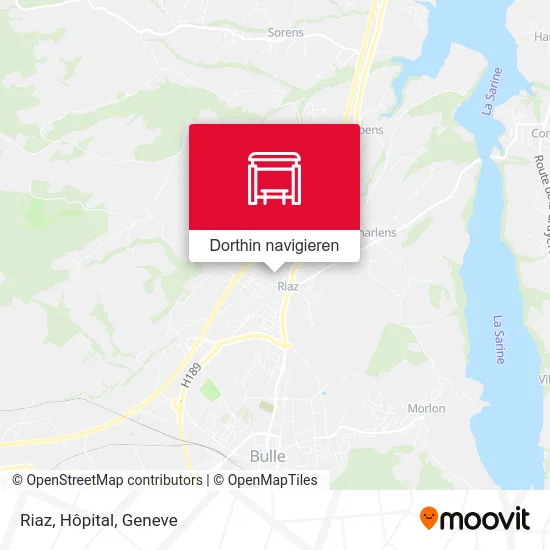 Riaz, Hôpital Karte