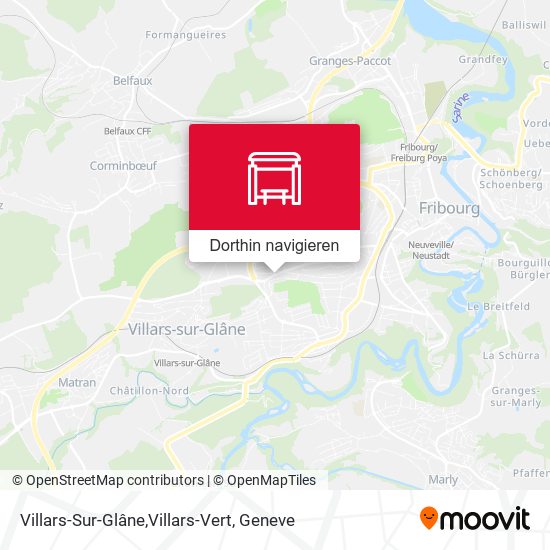 Villars-Sur-Glâne,Villars-Vert Karte