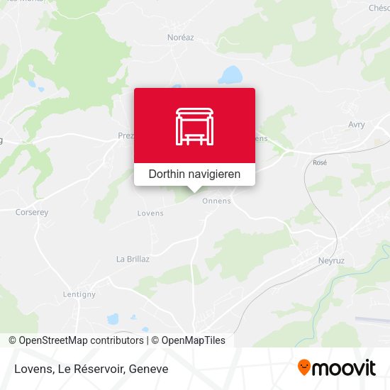 Lovens, Le Réservoir Karte