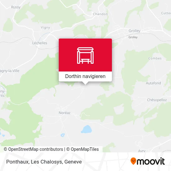 Ponthaux, Les Chalosys Karte