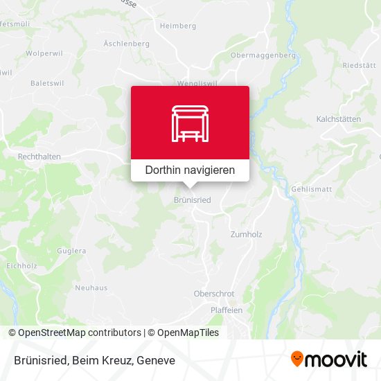 Brünisried, Beim Kreuz Karte