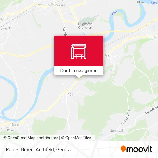Rüti B. Büren, Archfeld Karte