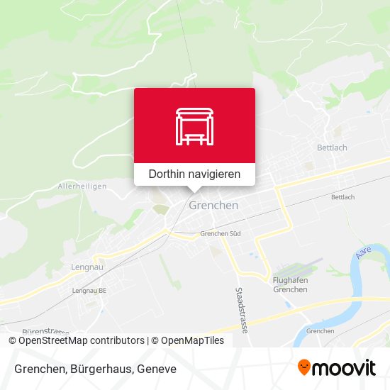 Grenchen, Bürgerhaus Karte