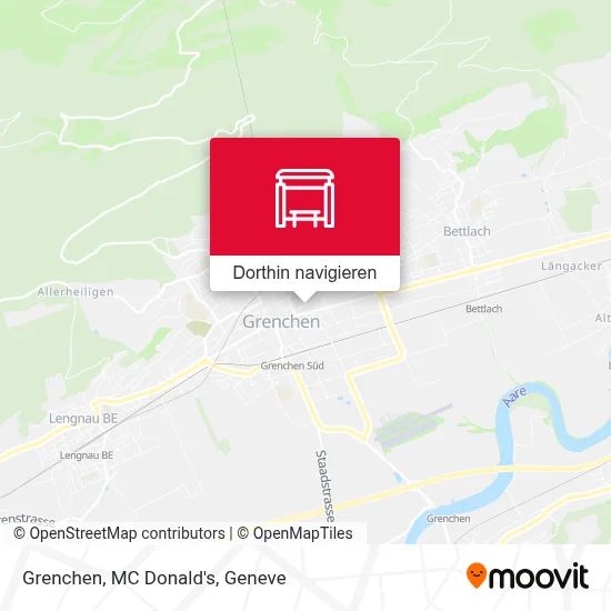 Grenchen, MC Donald's Karte