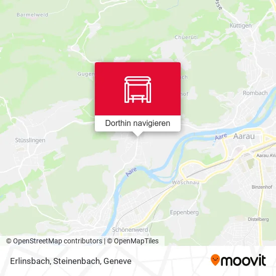 Erlinsbach, Steinenbach Karte