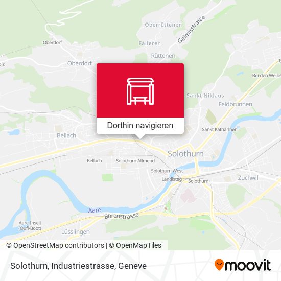 Solothurn, Industriestrasse Karte