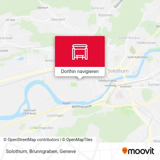 Solothurn, Brunngraben Karte