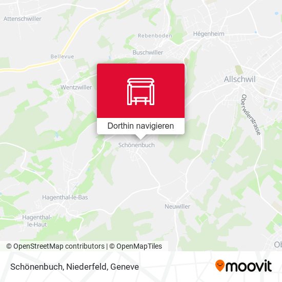 Schönenbuch, Niederfeld Karte