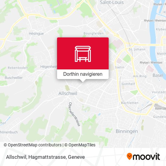 Allschwil, Hagmattstrasse Karte