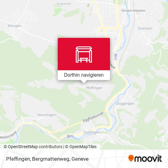 Pfeffingen, Bergmattenweg Karte
