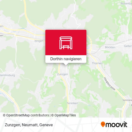 Zunzgen, Neumatt Karte