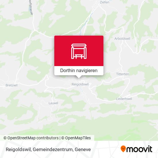 Reigoldswil, Gemeindezentrum Karte