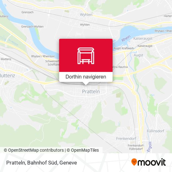 Pratteln, Bahnhof Süd Karte