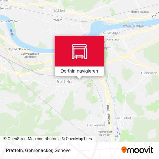 Pratteln, Gehrenacker Karte