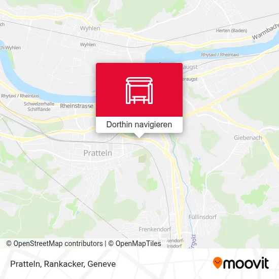 Pratteln, Rankacker Karte