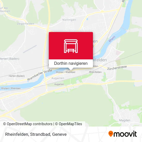 Rheinfelden, Strandbad Karte