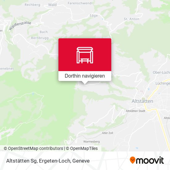 Altstätten Sg, Ergeten-Loch Karte