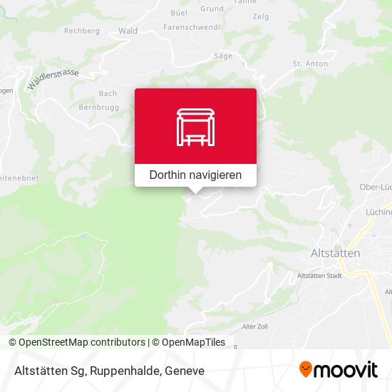 Altstätten Sg, Ruppenhalde Karte
