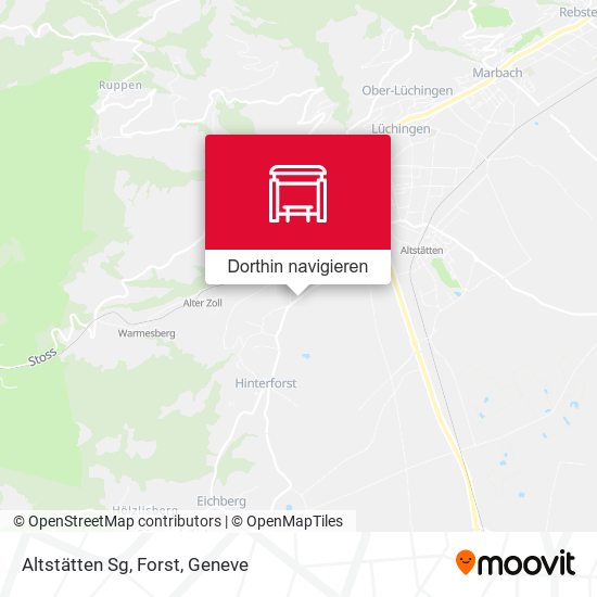 Altstätten Sg, Forst Karte