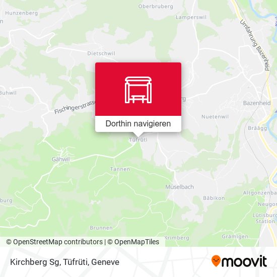 Kirchberg Sg, Tüfrüti Karte
