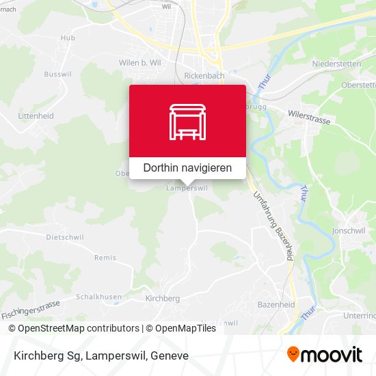 Kirchberg Sg, Lamperswil Karte