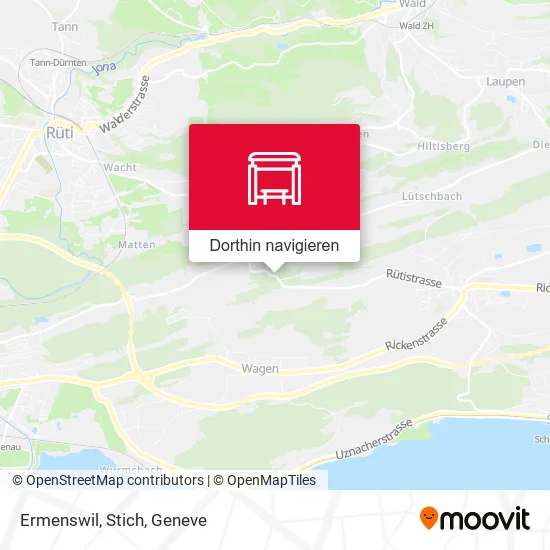 Ermenswil, Stich Karte
