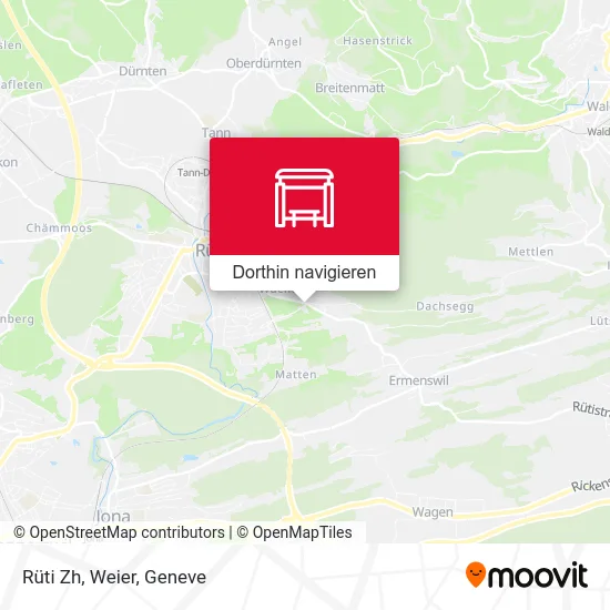 Rüti Zh, Weier Karte