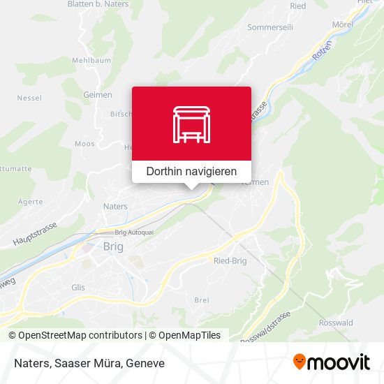 Naters, Saaser Müra Karte