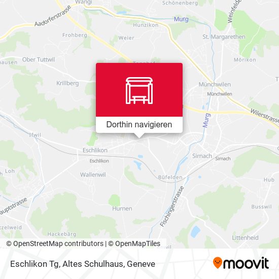 Eschlikon Tg, Altes Schulhaus Karte