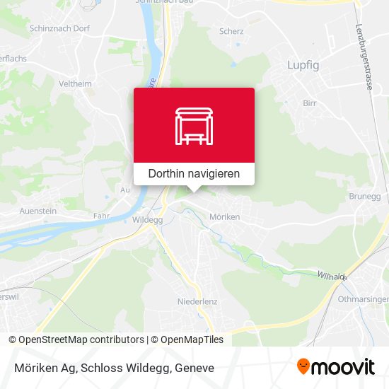 Möriken Ag, Schloss Wildegg Karte