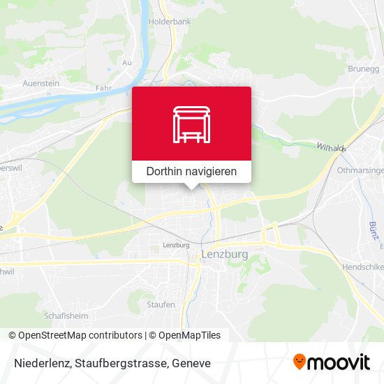 Niederlenz, Staufbergstrasse Karte