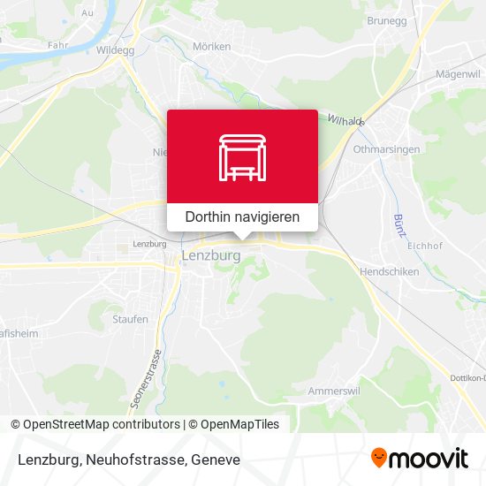 Lenzburg, Neuhofstrasse Karte