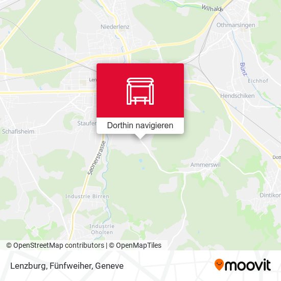 Lenzburg, Fünfweiher Karte