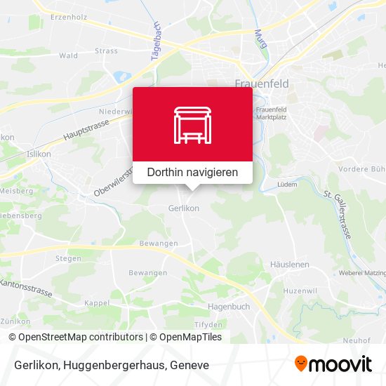 Gerlikon, Huggenbergerhaus Karte