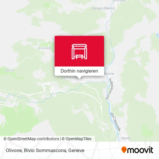 Olivone, Bivio Sommascona Karte