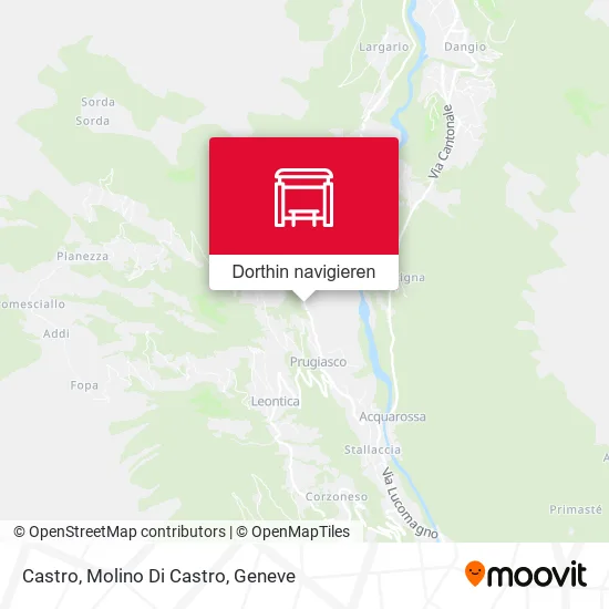 Castro, Molino Di Castro Karte