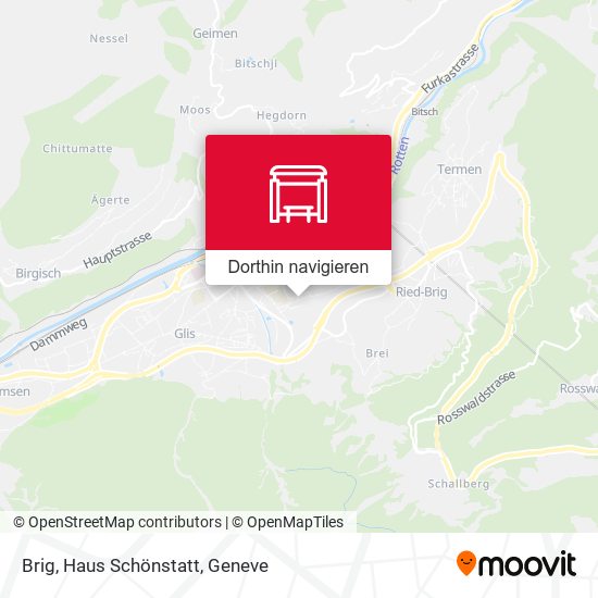 Brig, Haus Schönstatt Karte