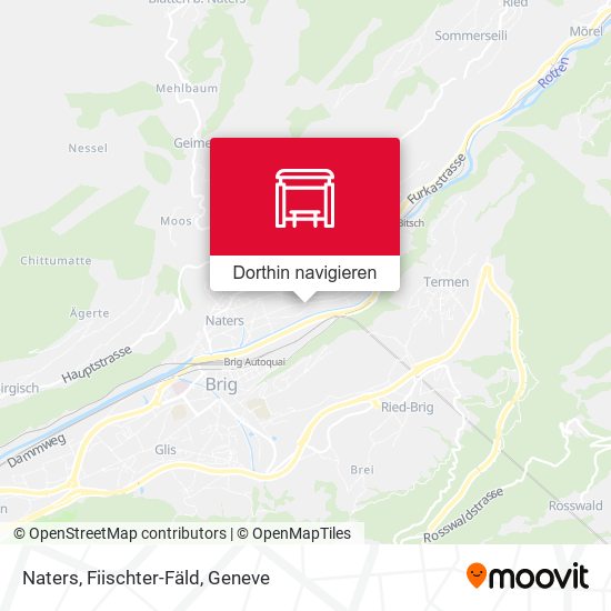 Naters, Fiischter-Fäld Karte