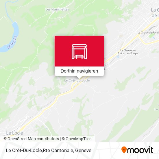 Le Crêt-Du-Locle,Rte Cantonale Karte