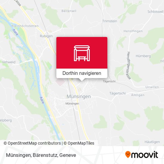 Münsingen, Bärenstutz Karte