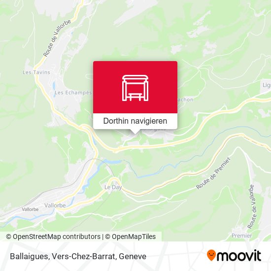 Ballaigues, Vers-Chez-Barrat Karte