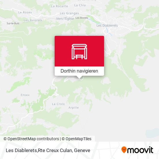 Les Diablerets,Rte Creux Culan Karte