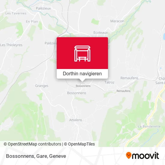 Bossonnens, Gare Karte