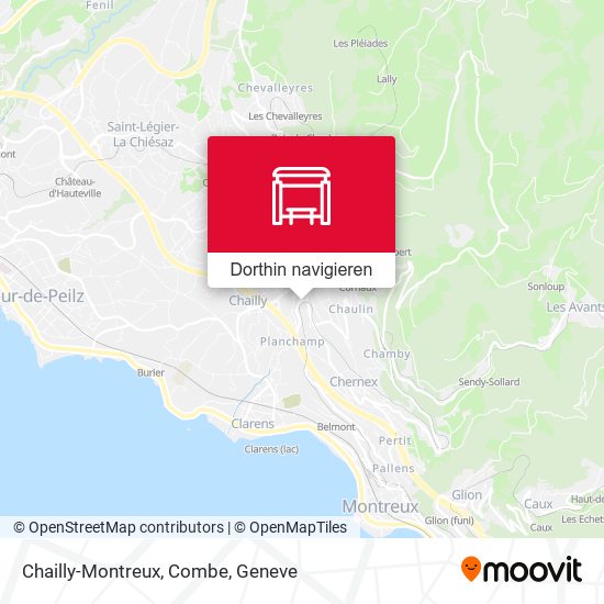 Chailly-Montreux, Combe Karte
