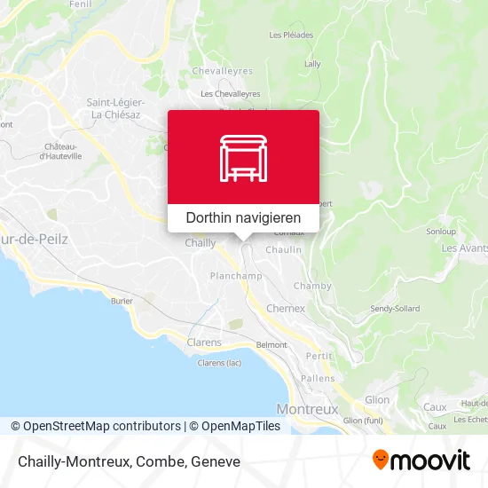 Chailly-Montreux, Combe Karte