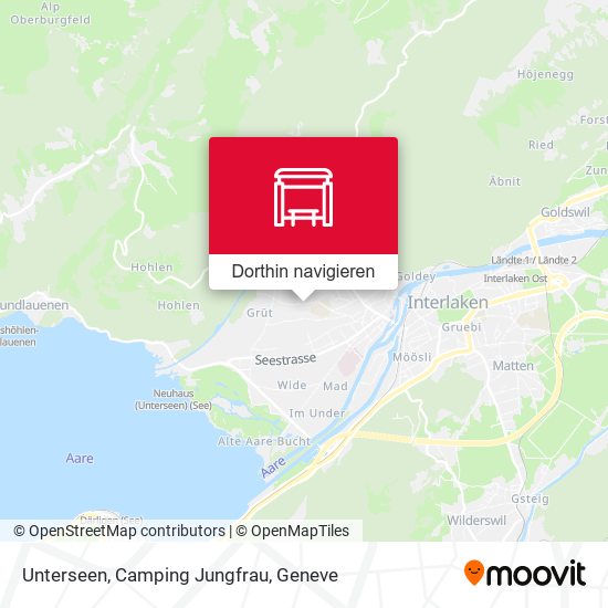 Unterseen, Camping Jungfrau Karte
