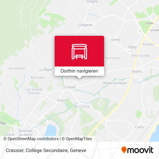 Crassier, Collège Secondaire Karte