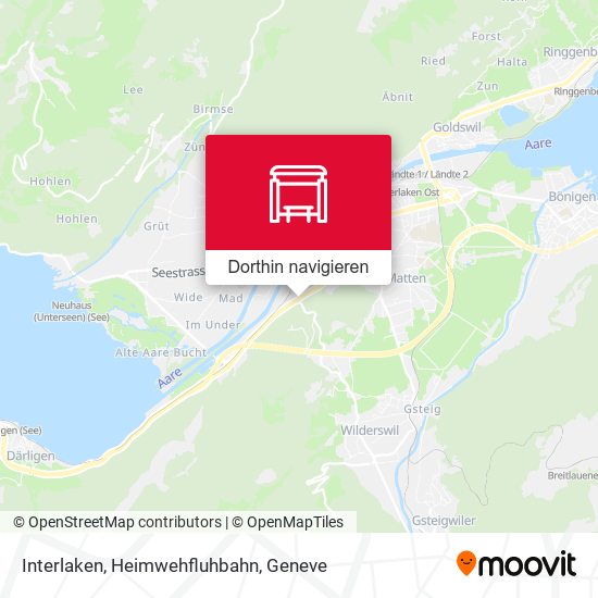 Interlaken, Heimwehfluhbahn Karte