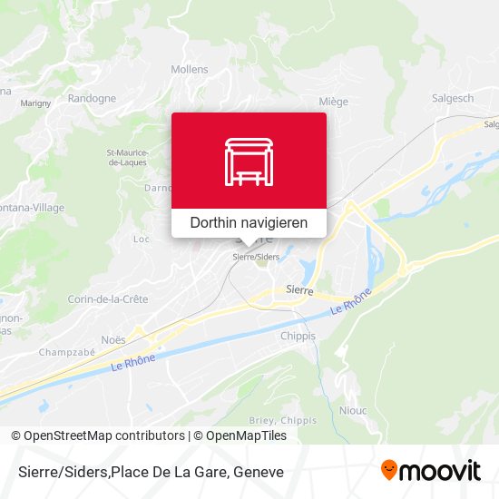 Sierre/Siders,Place De La Gare Karte