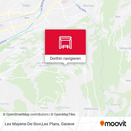 Les Mayens-De-Sion,Les Plans Karte